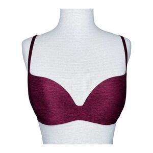 PINK Victoria's Secret Bra sz 32D * Campus Light Lift Underwire VS Space Dye